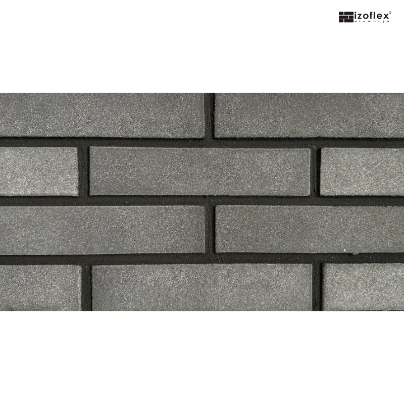 Płytki elewacyjne 5185 Essen – czarne, gładkie, elastyczne | Izoflex