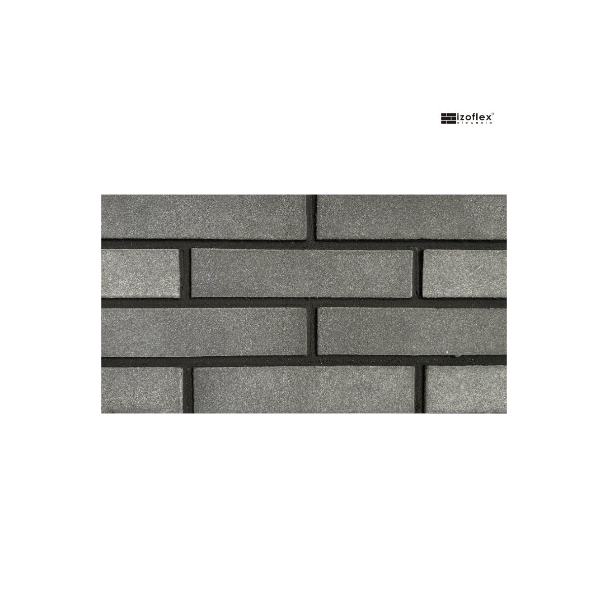 Płytki elewacyjne 5185 Essen – czarne, gładkie, elastyczne | Izoflex