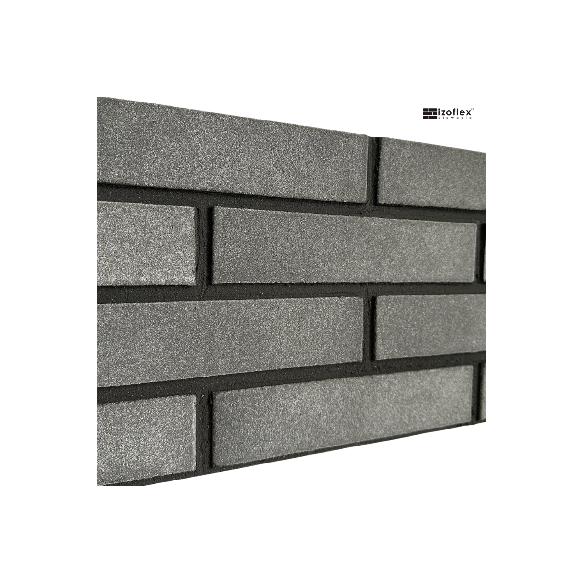 Płytki elewacyjne 5185 Essen – czarne, gładkie, elastyczne | Izoflex