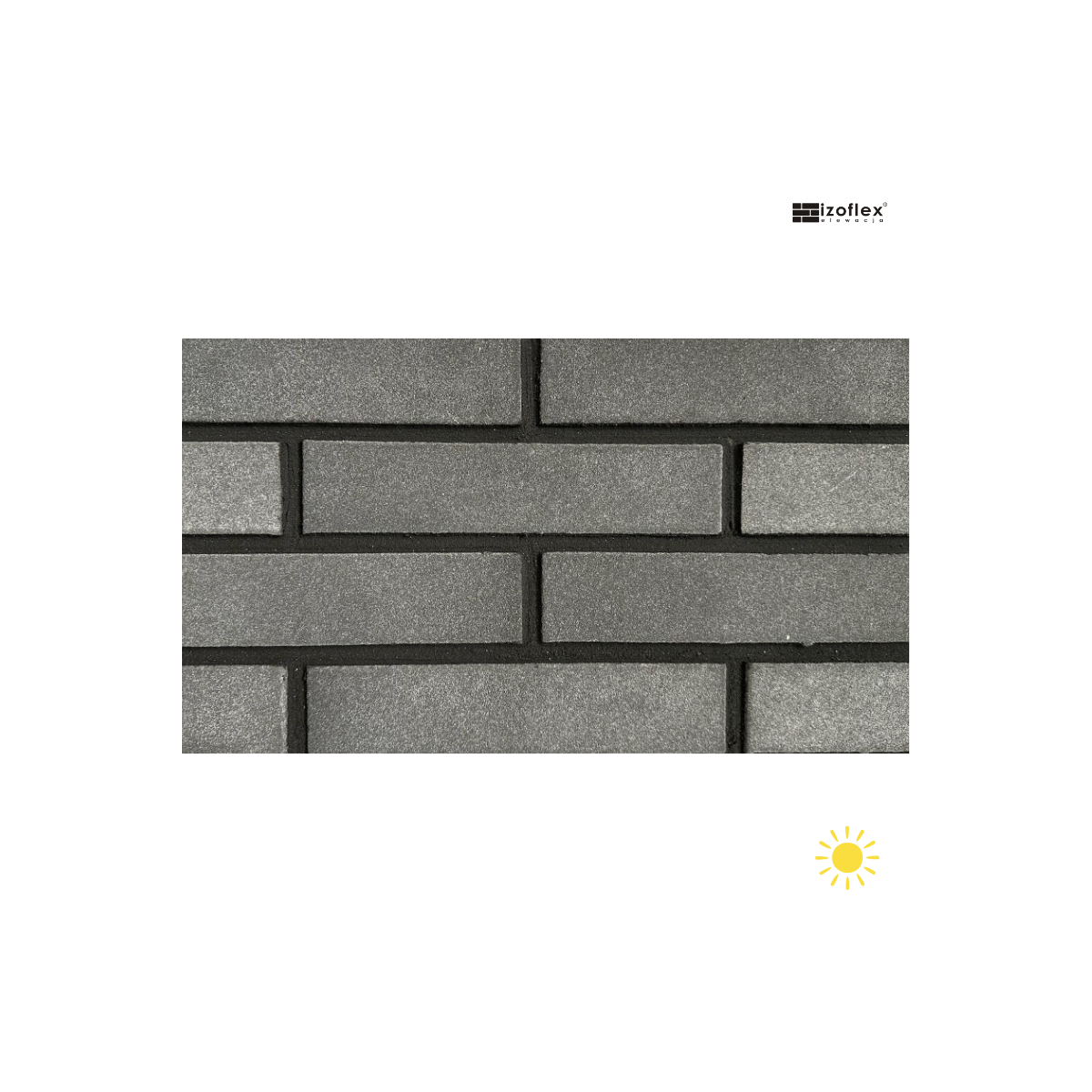 Płytki elewacyjne 5185 Essen – czarne, gładkie, elastyczne | Izoflex