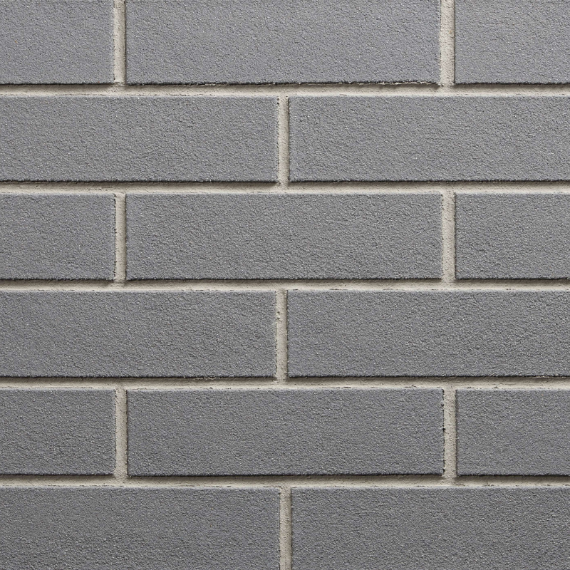 Izoflex 4110 Piemont – szare płytki elewacyjne o gładkiej fakturze elastyczne cegiełki z szarą fugą