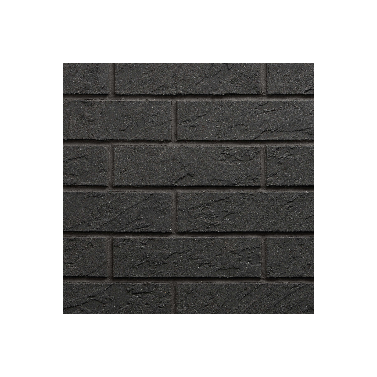 Płytki elewacyjne Izoflex 5108 Grenada – elastyczna cegiełka w intensywnym głębokim odcieniu czerni z wyraźną fakturą