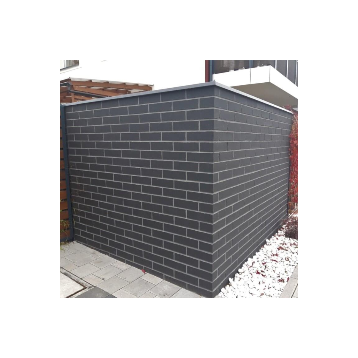 Ogrodzenie z płytkami klinkierowymi Izoflex 5108 Grenada