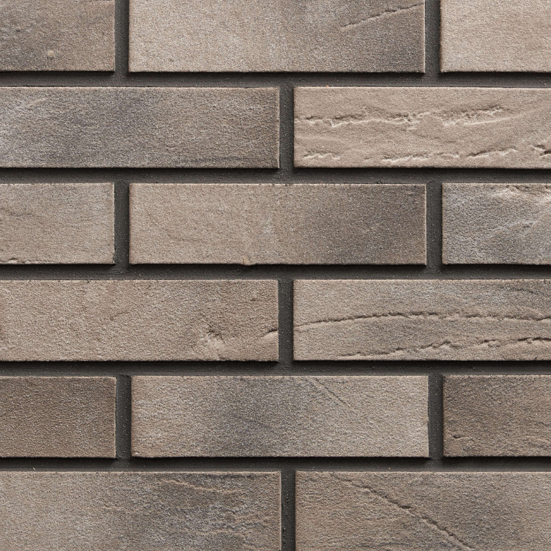 Płytki elewacyjne 7014 Bergen – zimne odcienie brązu z subtelnym rysunkiem struktury