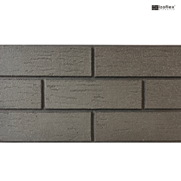 Cegiełki elewacyjne IO162 – antracytowa szarość w klasycznym układzie z ciemną fugą
