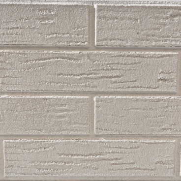 Biały klinkier elastyczny z wyraźną strukturą widok z bliska