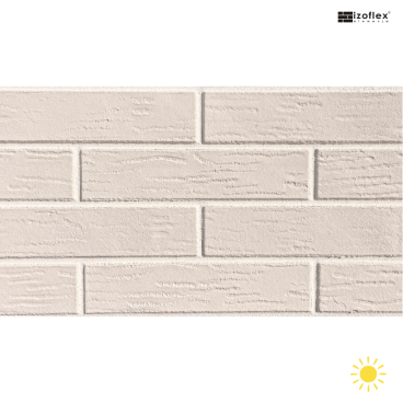 IO351 – cienka cegła dekoracyjna z fugą widok całej aranżacji w świetle dziennym