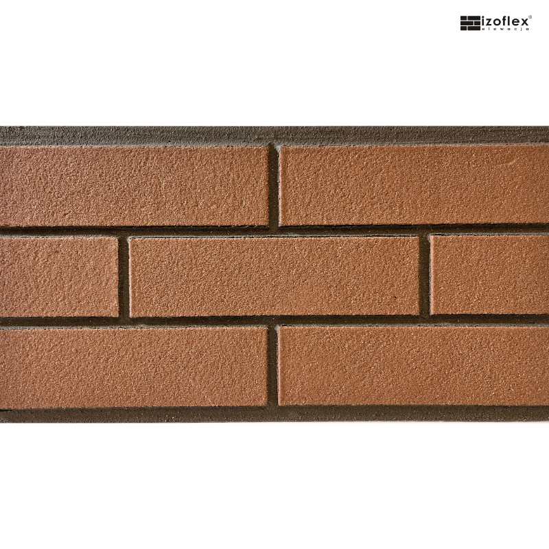 IO363 – elastyczna płytka elewacyjna w kolorze mlecznej czekolady z subtelną fakturą