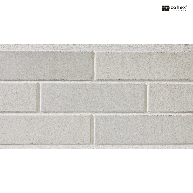 Płytki elewacyjne Izoflex IO203 – klasyczna biel na nowoczesną elewację