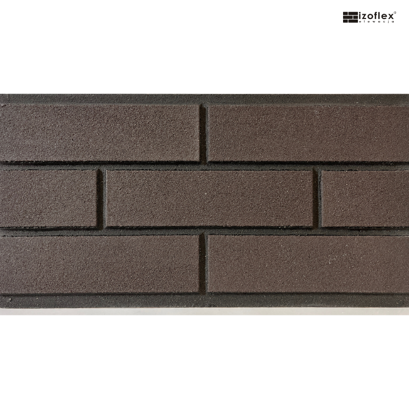 Płytki elewacyjne Izoflex IO320 – antracyt z nutą fioletu w nowoczesnym stylu