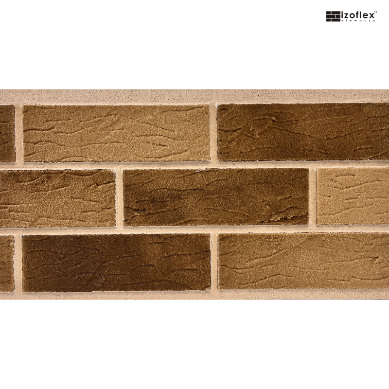 Płytki elewacyjne IO367 – ciepłe brązy na elewacji | Izoflex