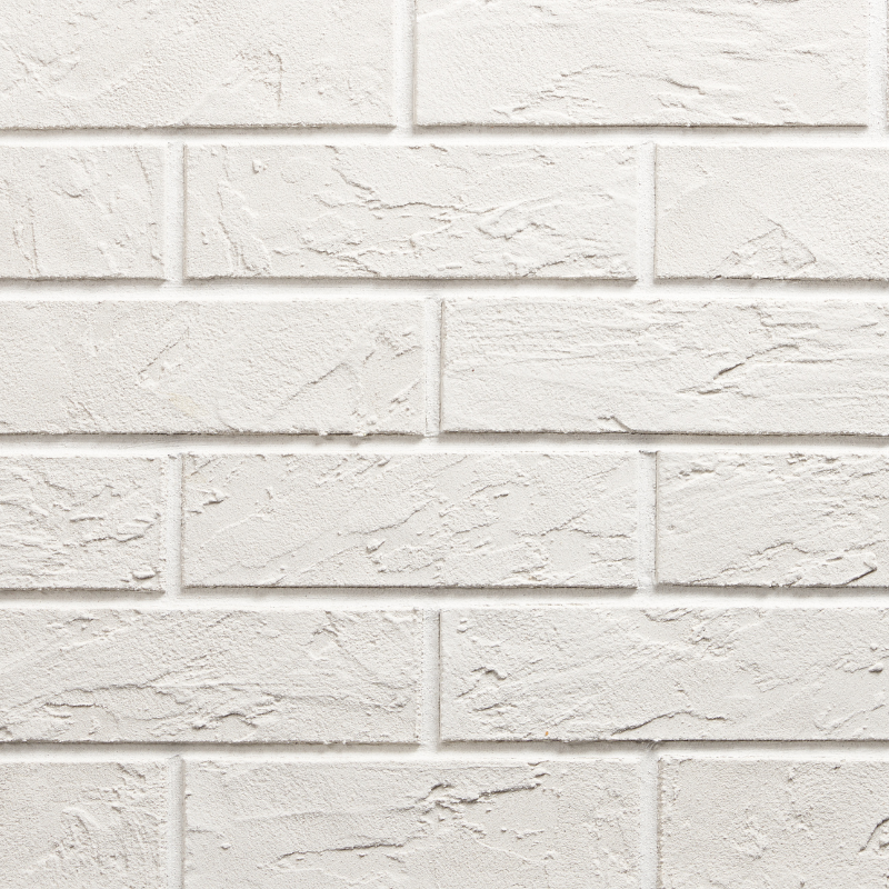 Płytki elewacyjne Izoflex 1100 Istria – białe elastyczne płytki zewnętrzne imitacja cegły