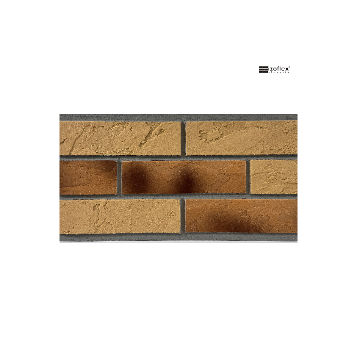 Płytka elewacyjna IO335 mix żółty o fakturze łupka