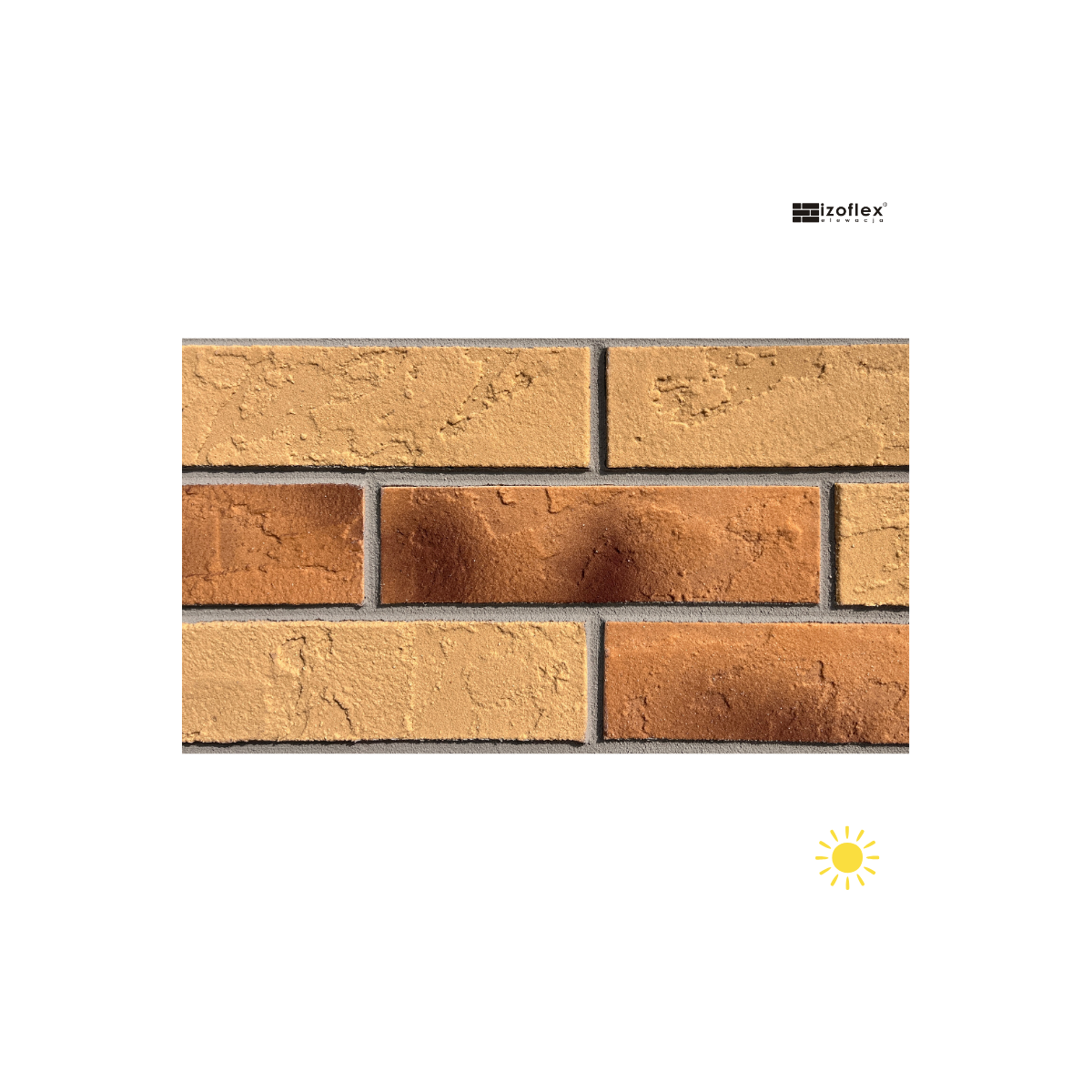 Płytka elewacyjna Izoflex IO335 – ciepła kolorystyka