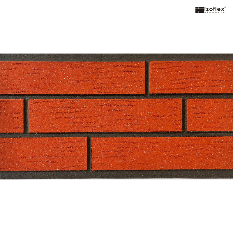 Elastyczna płytka elewacyjna IO187 w klasycznym ceglastym kolorze