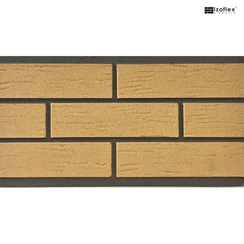 Elastyczna płytka elewacyjna IO365 w żółtym rustykalnym odcieniu